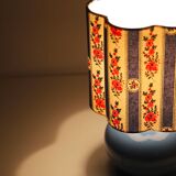 Flower-shaped lampshade Flora "blue overmount"