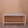 Braided bench with shelf
