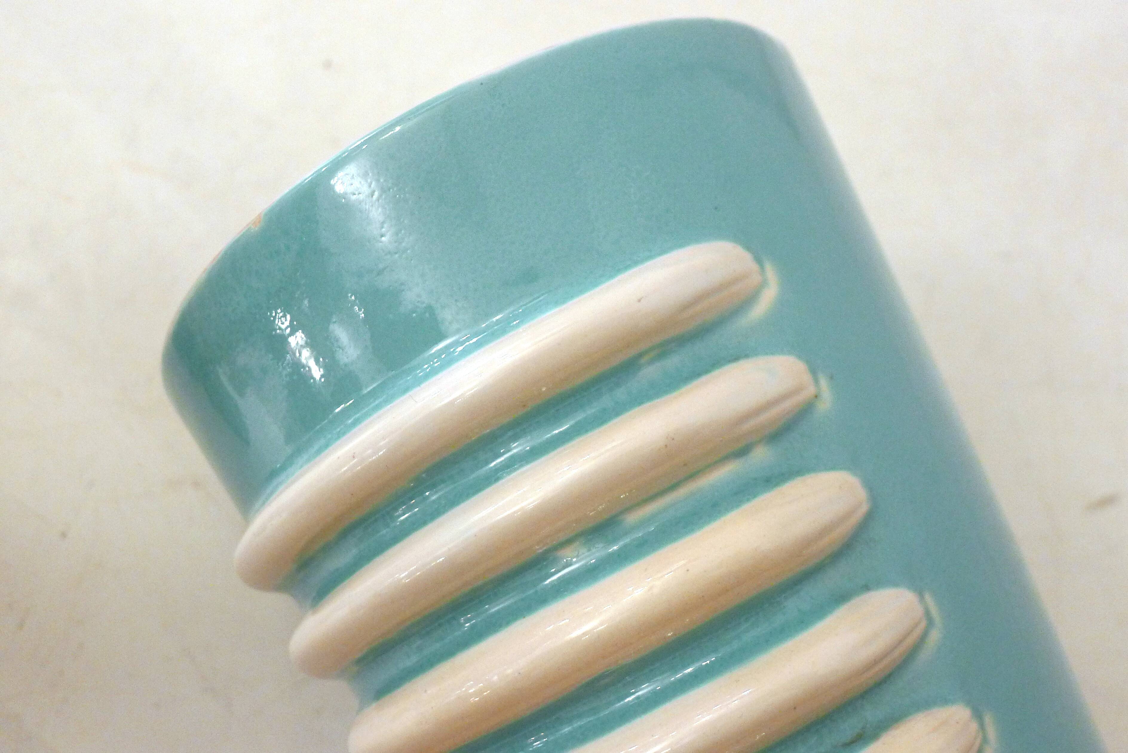 Paire de grands vases Art Déco 1940' Saint-Clément (H 25,5 cm)