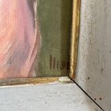 Portrait, oil on cardboard