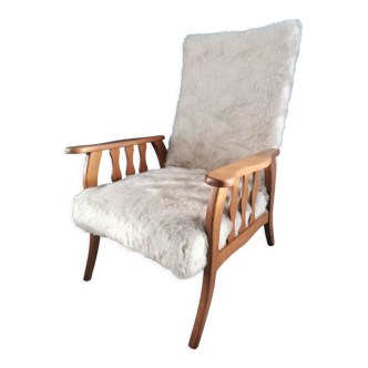 Fur armchair