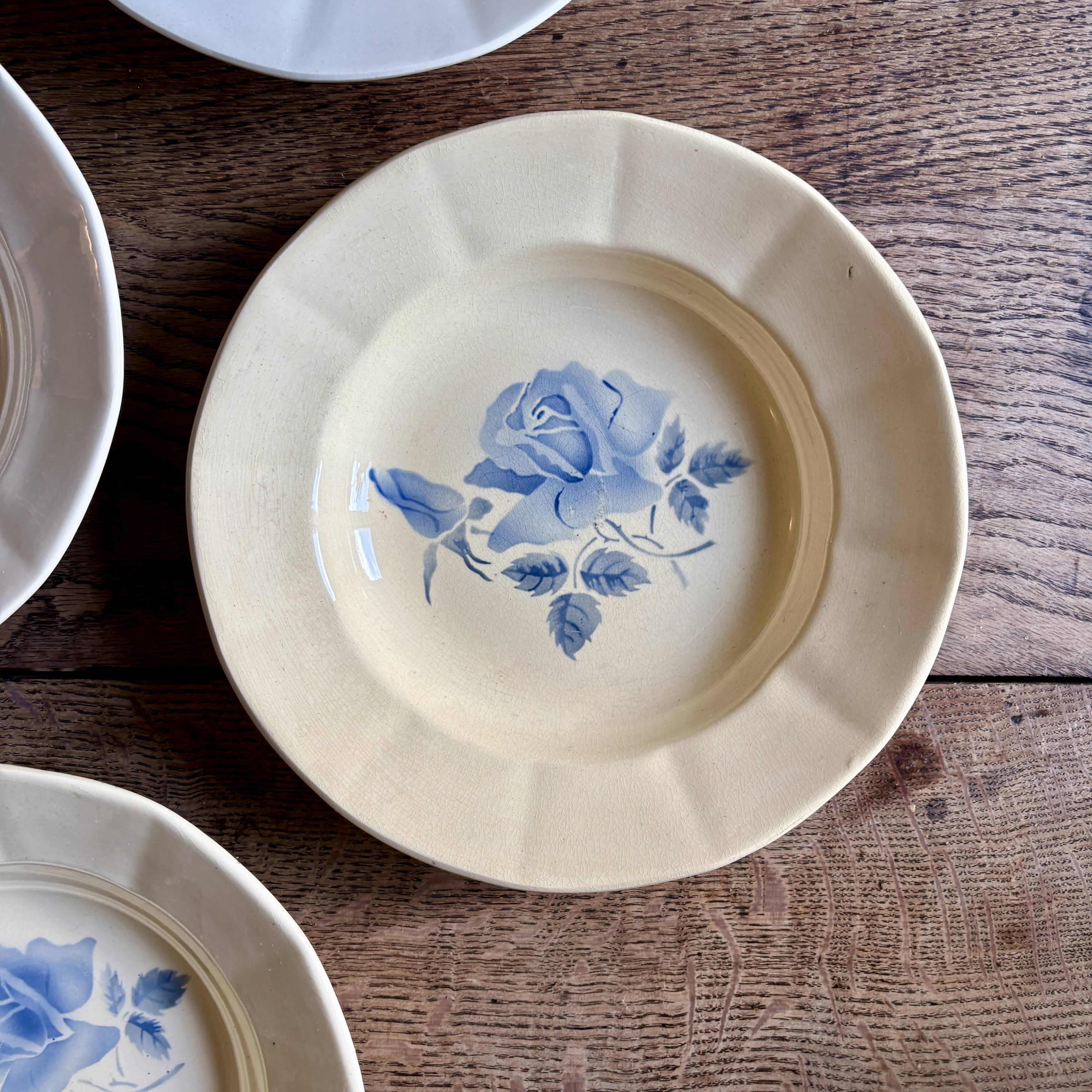 Lot de 4 assiettes creuses vintage Digoin