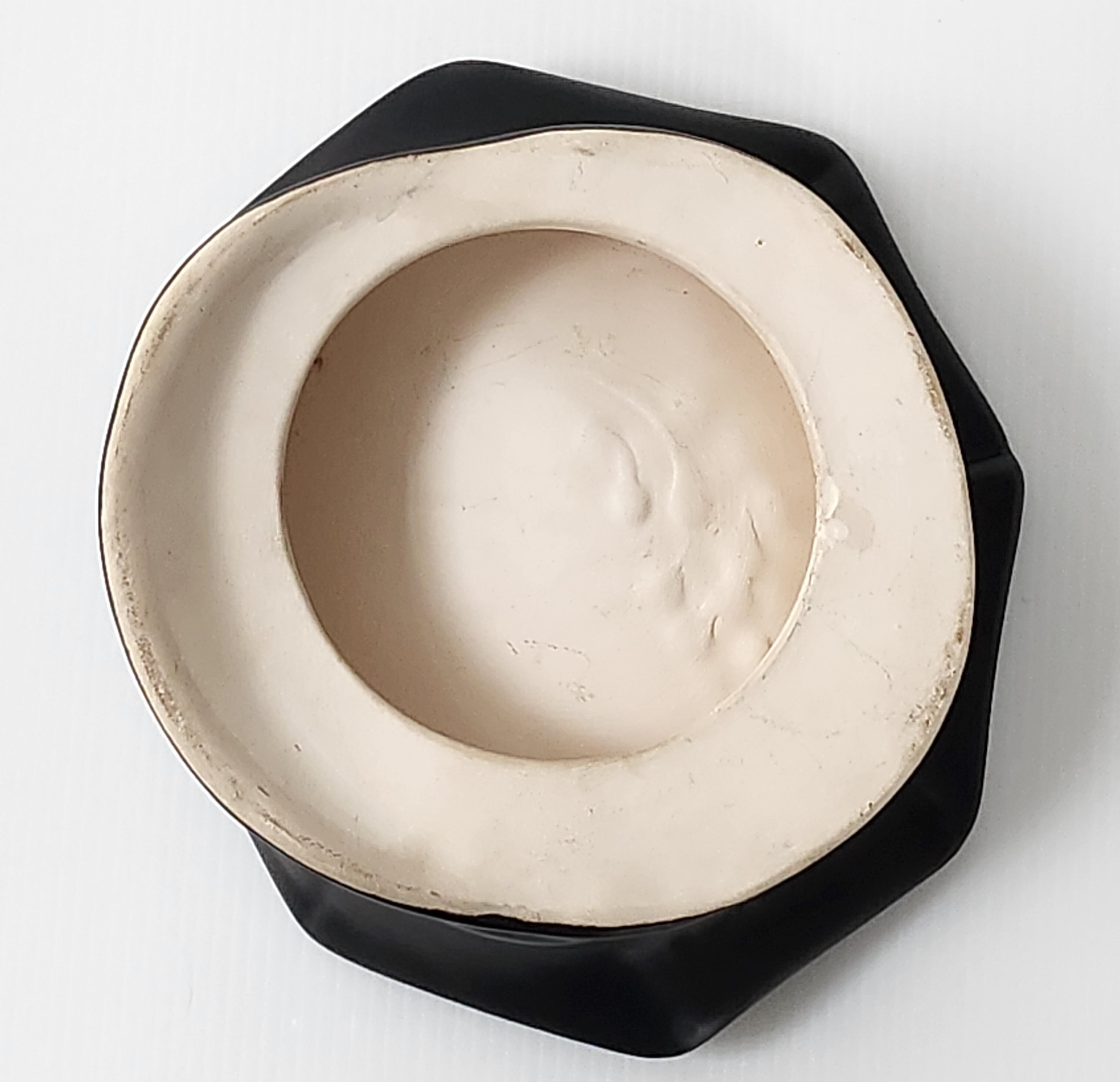 Ashtray cap vintage 1980 ceramic