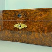 Late Biedermeier Box in Walnut and Walnut Burl, Austria, 1850s
