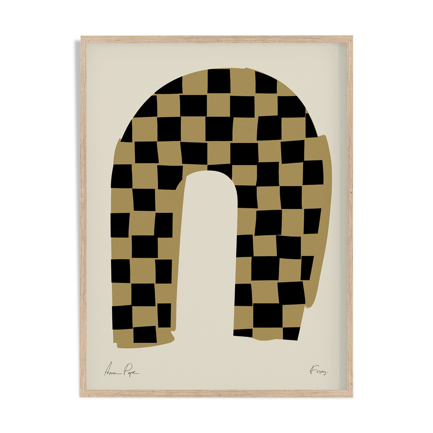 Impression d’art giclée abstraite encadrée 50x70cm