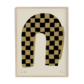 Framed abstract giclee art print 50x70cm