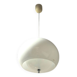 Harvey Guzzini Burgos Hanging Lamp, White Acrylic, 1960s 70s