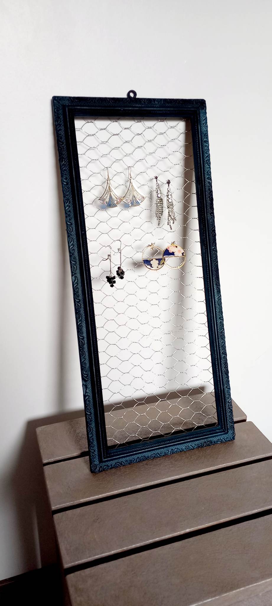 Old frame photo holder or jewelry holder