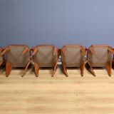 Set of 6 Rosewood Armchairs, Art Deco – 1910