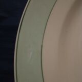 Round dish in earthenware HBCM Creil Montereau model Marlaine diam 30,5 cm