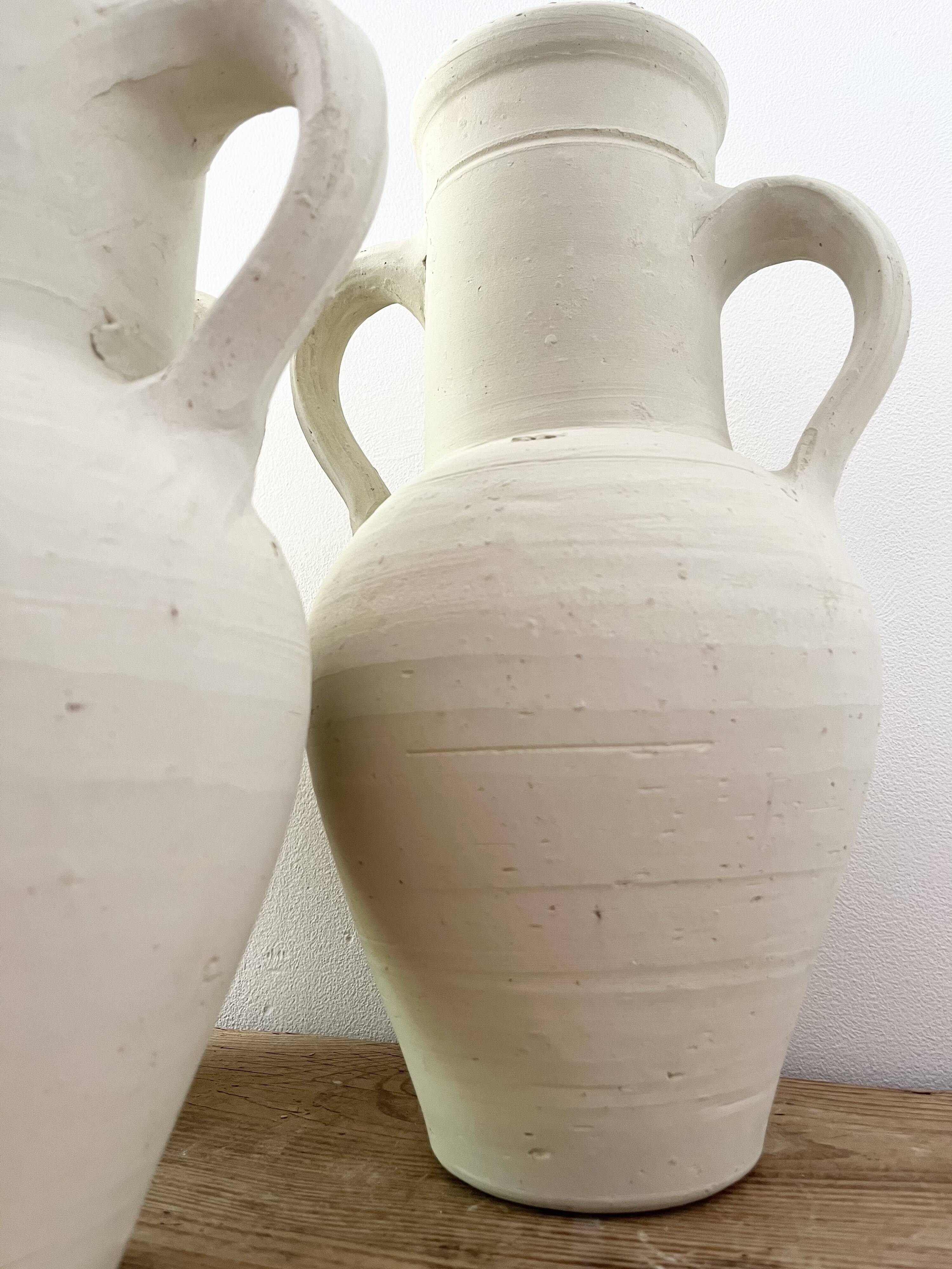 White terracotta jar