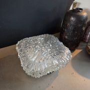 Plafonnier ou applique en verre moulé