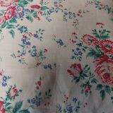Coussin vintage tissu à fleurs 40 X 45 cm