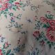 Coussin vintage tissu à fleurs 40 X 45 cm