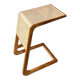 Table d’appoint de lit en bois et rotin en bois de teck