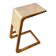 Table d’appoint de lit en bois et rotin en bois de teck