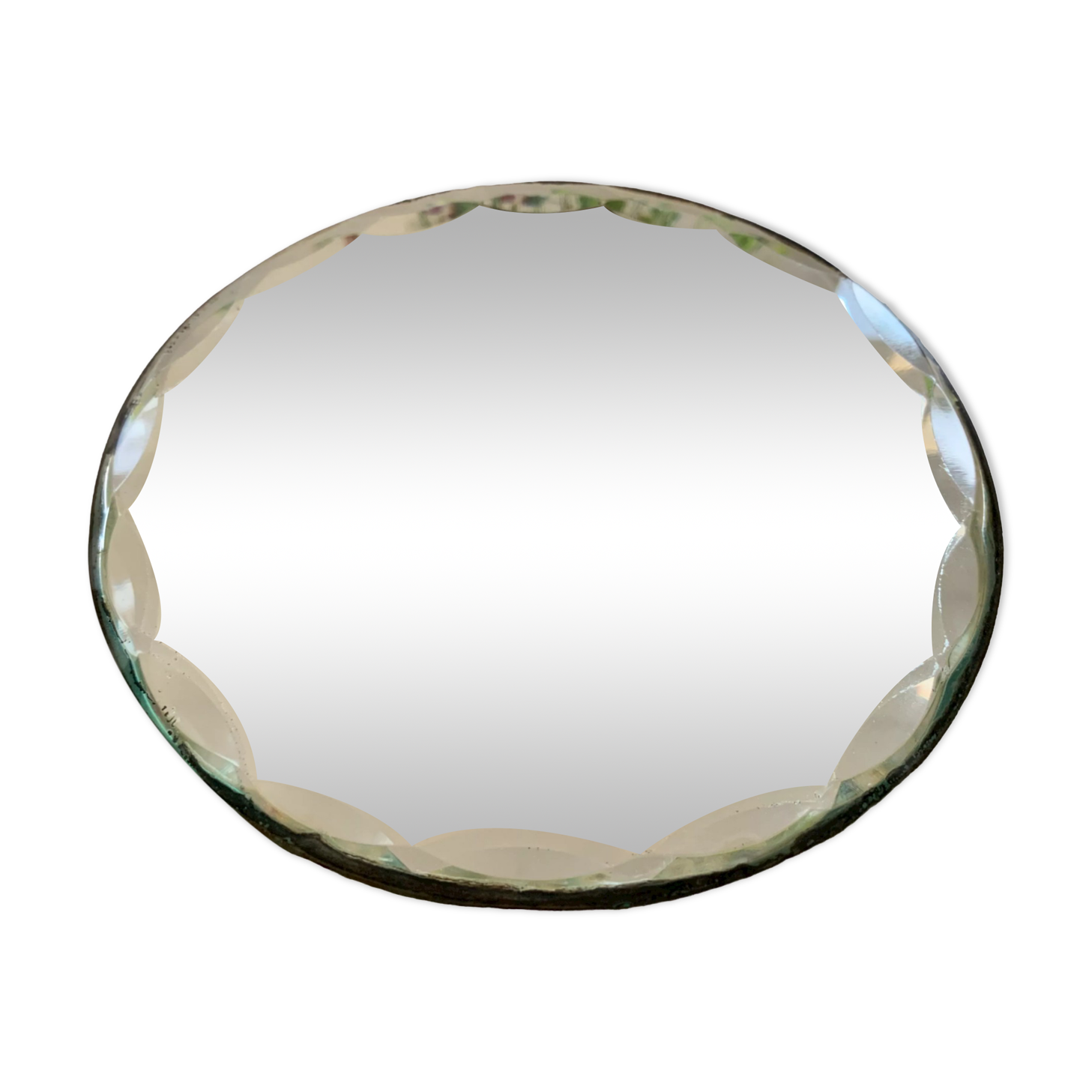 Beveled table mirror D18cm