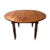 Table ronde à rabats ancienne