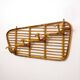 Rattan coat rack with 4 hooks, Italy, 1960s.