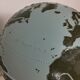 Globe terrestre en braille vintage pour malvoyants