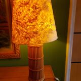 Tiki type bamboo lamp