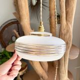 Customizable vintage Art Deco style globe portable lamp