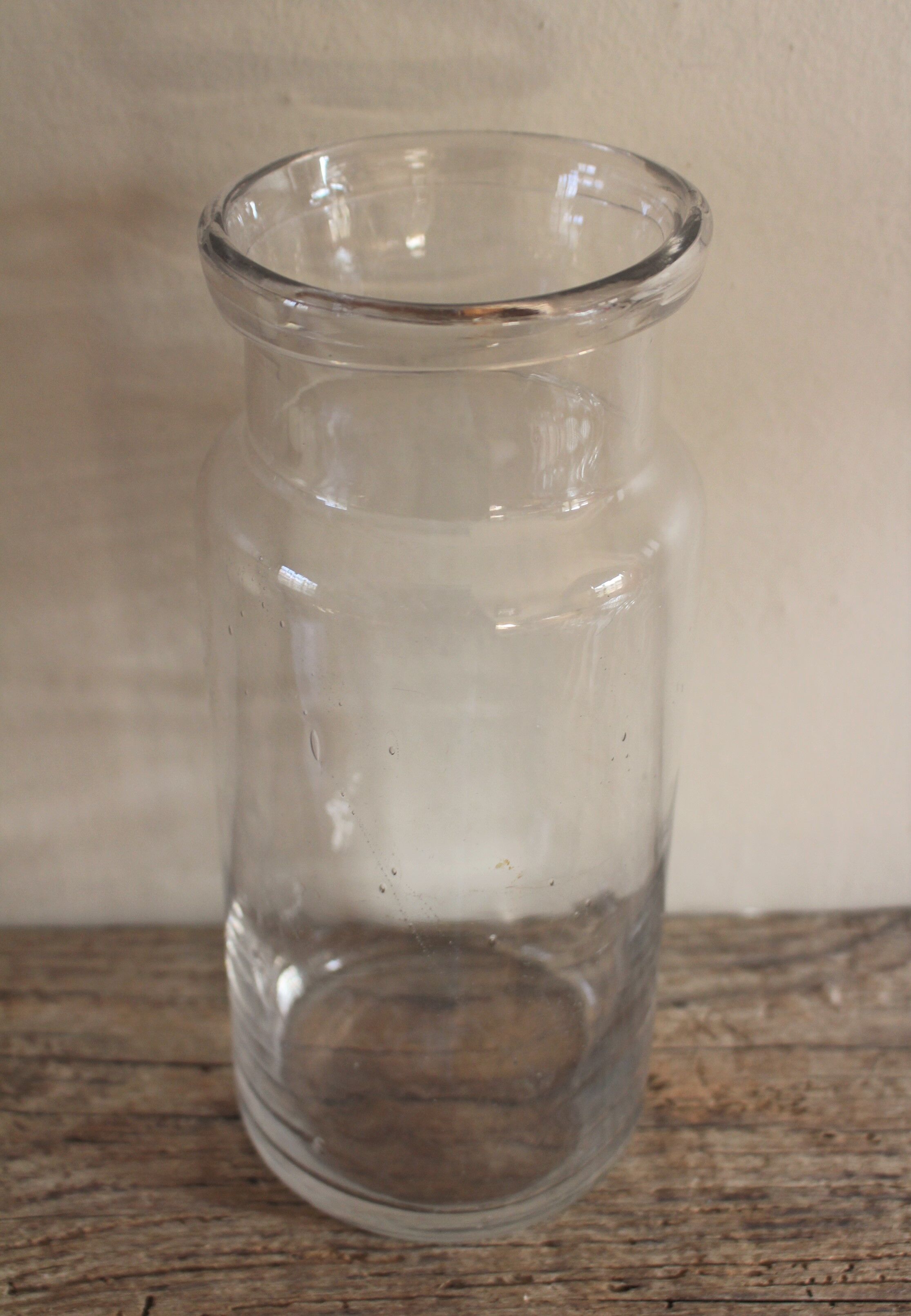 Conservation bottle transparent glass deco diversion