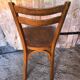 Ancienne chaise bistrot baumann bois clair vintage #a566