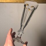 Baccarat Harcourt flute, 1841, signed