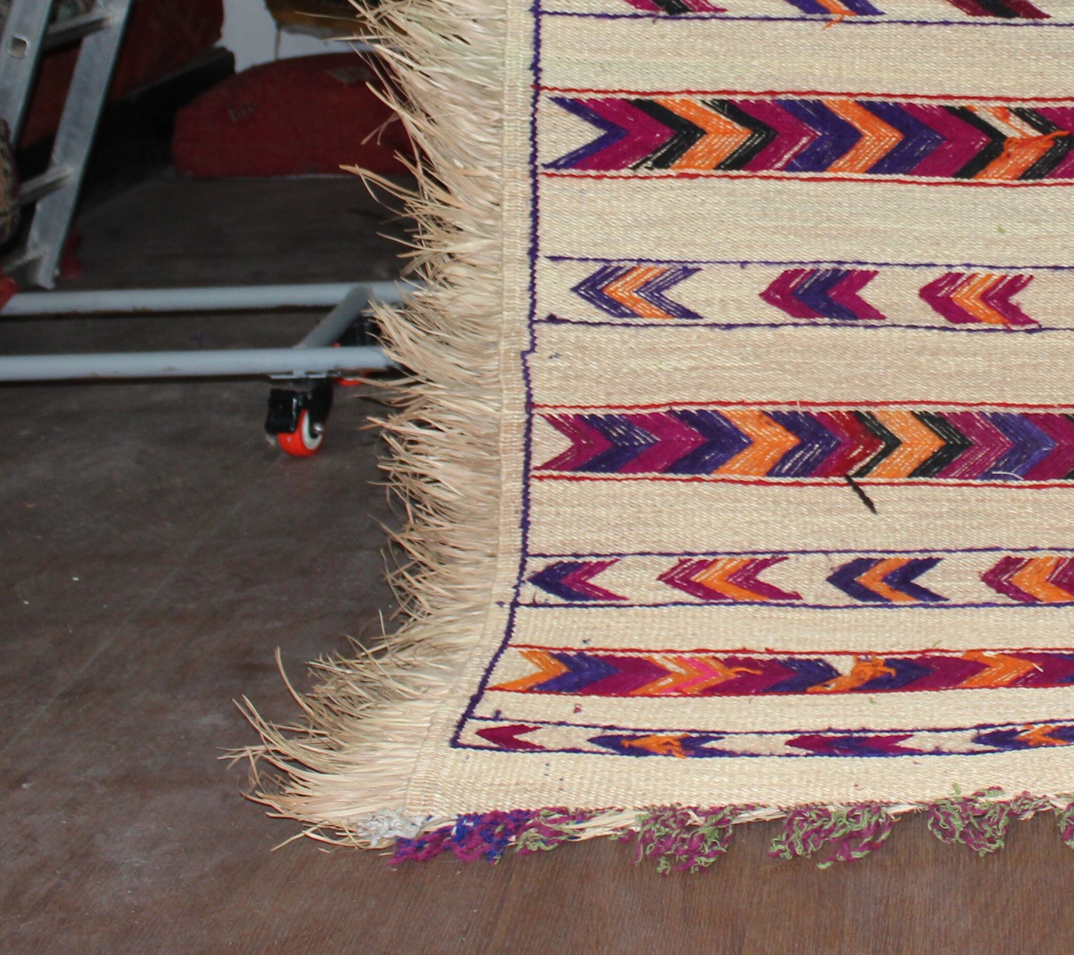 Basketry and wool carpets 114x175cm