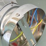 Wall light ceiling lamp shell globe stainless steel fixing rose vintage decoration