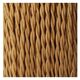 Baluster lamp base, new braided fabric cable.