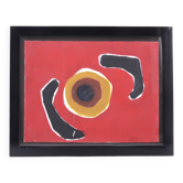 Abstract painting signed, 1980s