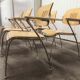 Lot of 6 "Golf" model chairs designed by Francesco Zaccone for the Brunner brand