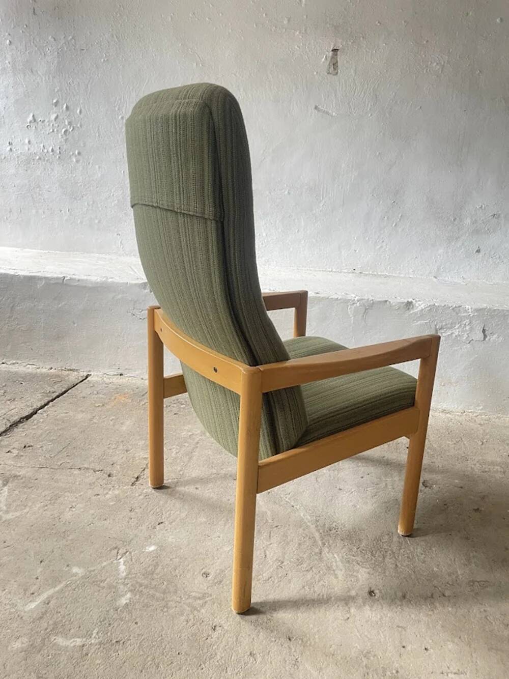 Scandinavian high-back lounge chair