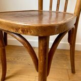 Bistro chair in light wood