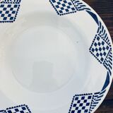 Set of 4 flat plates lustucru pattern
