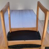 Set of 3 1970s sled chairs by the brand SELF.