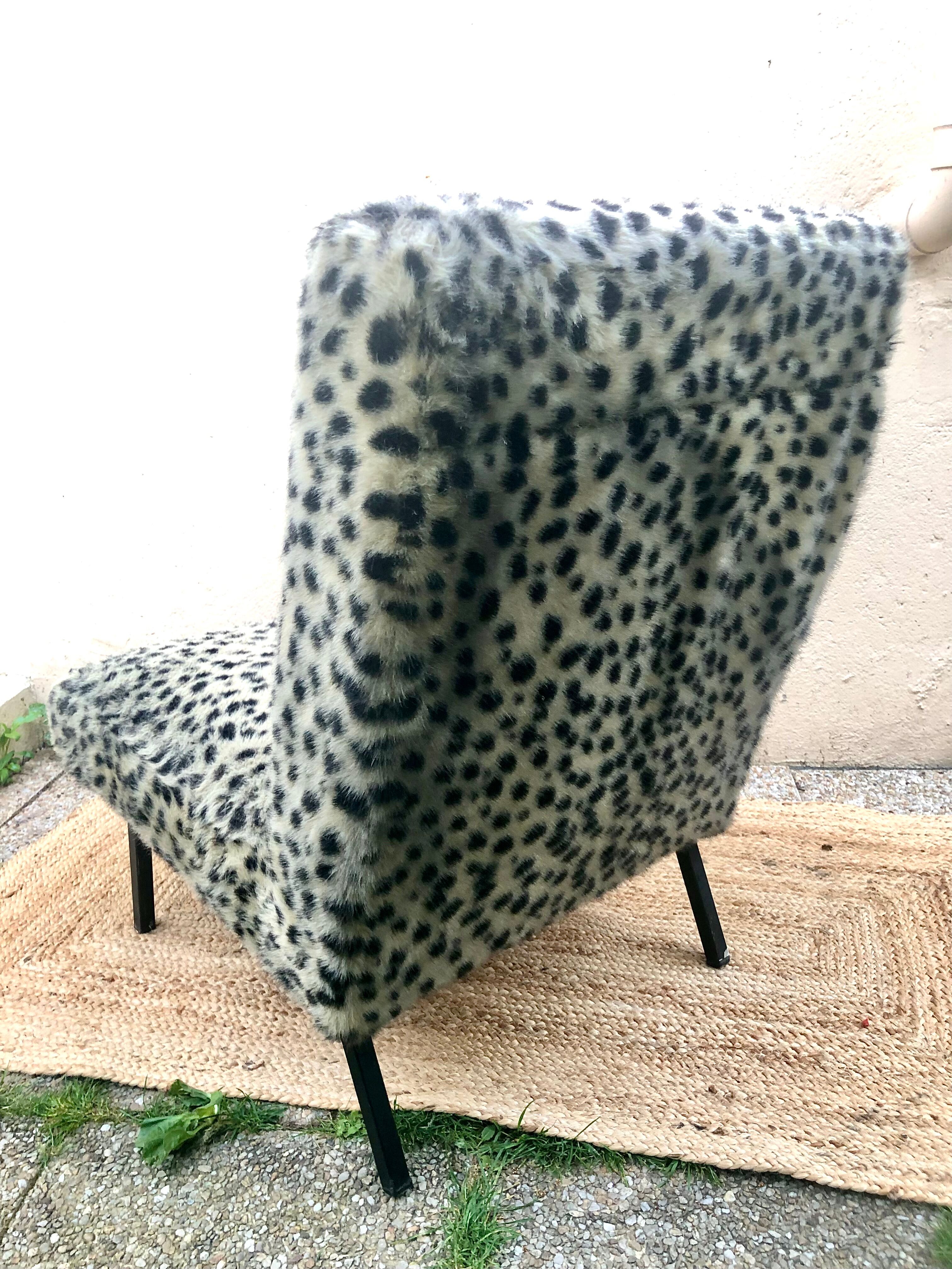 Vintage heater 50's leopard