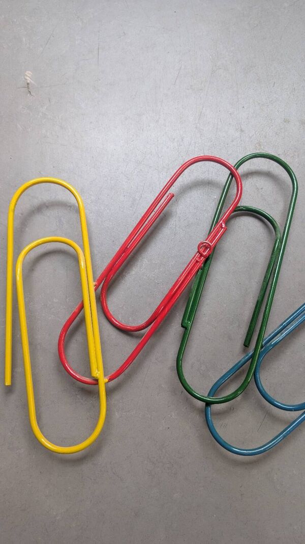 Porte manteau mural clip paper vintage année 80