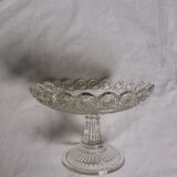 Cup on foot openwork chiseled glass