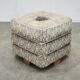 1930s Czech Art Deco Walnut Upholstered Footstool Ottoman