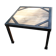 Industrial-style steel and wood coffee table or side table