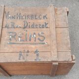 Large wooden transport crate