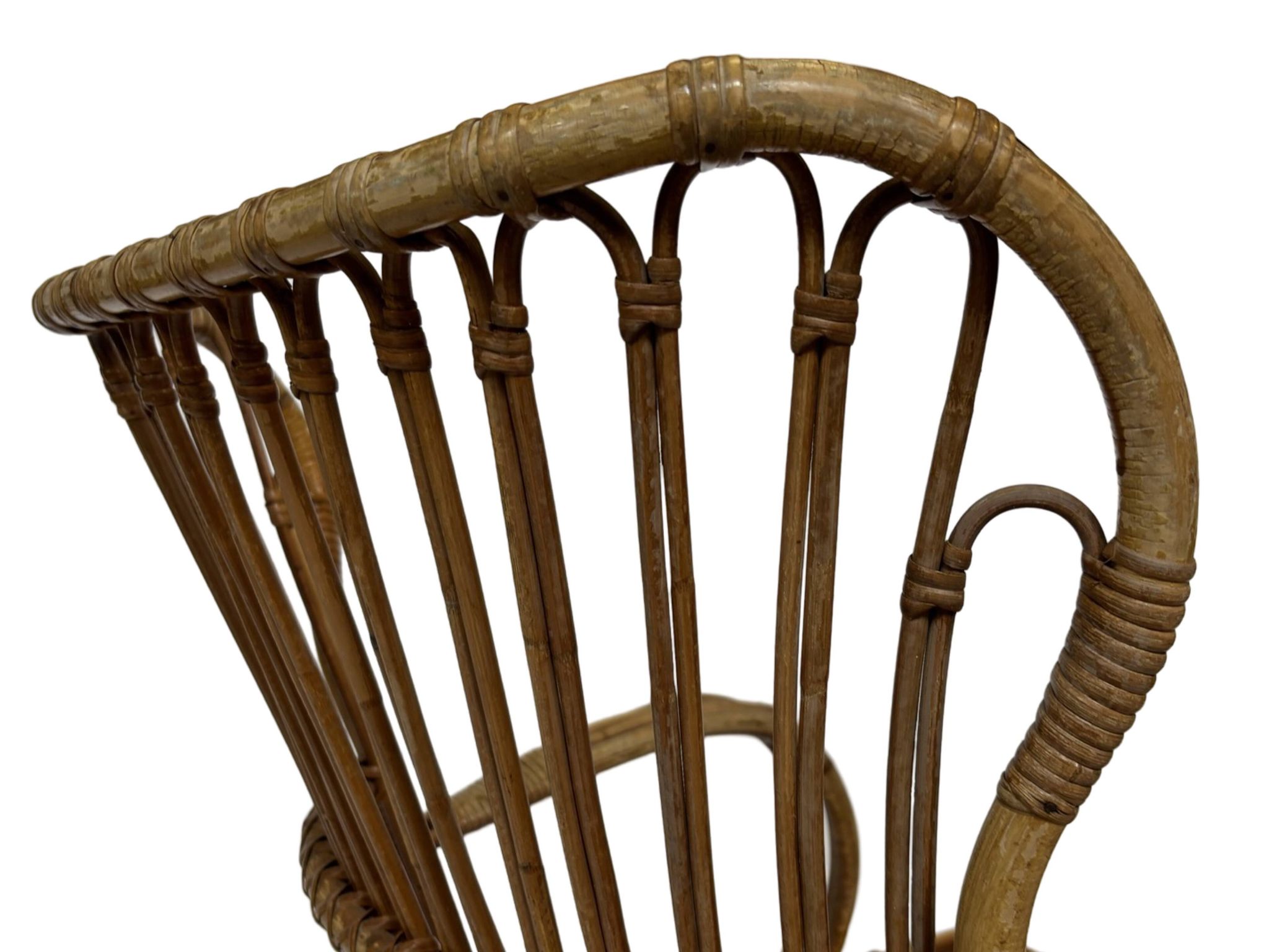 Set of two Belse 8 model Rattan chairs by Dirk van Sliedregt Rohe Noordwolde 1960