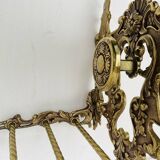 Bronze Coat Rack and Wall Shelf, Vintage, Louis XV Style