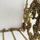 Bronze Coat Rack and Wall Shelf, Vintage, Louis XV Style