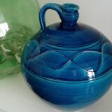 Enamelled jug artisanal pottery