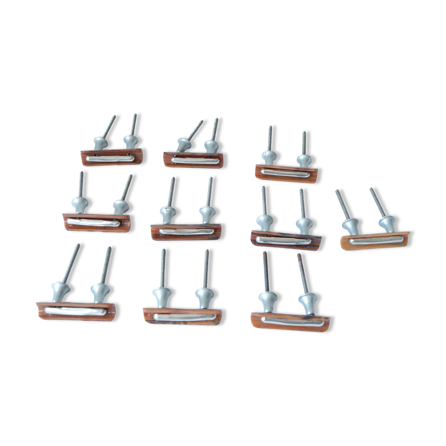 Set of vintage furniture handles