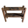 Wooden shelf on legs, folk art